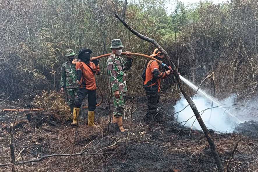 Bencana Karhutla di Sungai Rotan Mencapai 10 Hektare