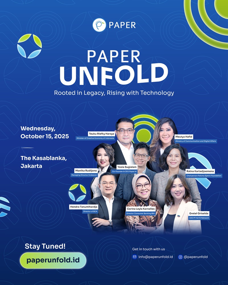 Paper UNFOLD, Forum Strategis yang Mempertemukan Legacy dan Teknologi Akan Digelar Oktober