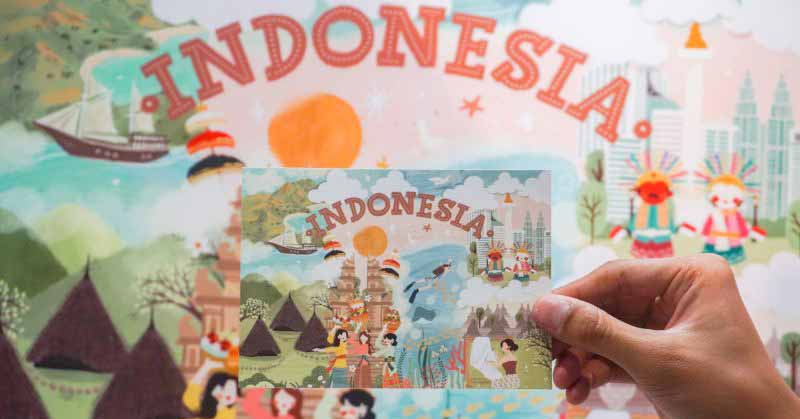 Kartu Pos Harapan untuk Indonesia Dipamerkan Jelang HUT RI ke-80