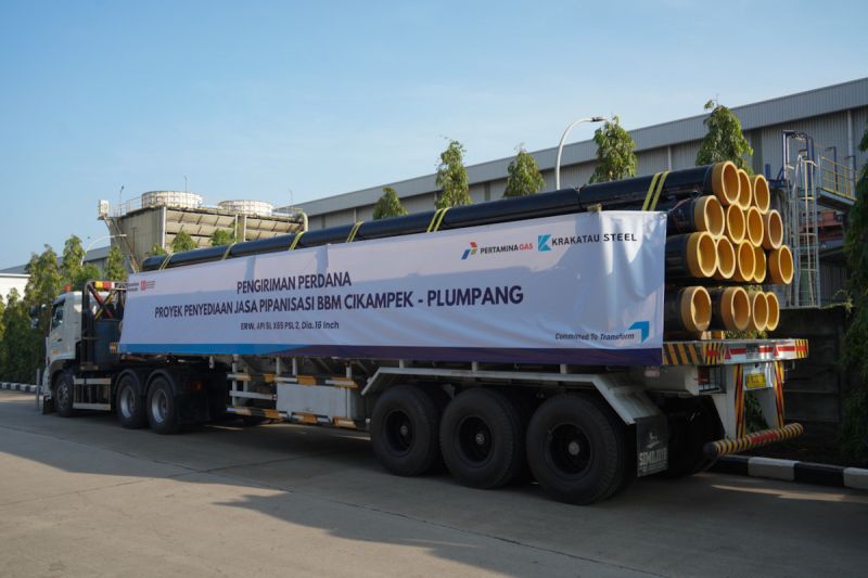 Pertagas-Krakatau Steel Penuhi Kebutuhan Pipa BBM Cikampek-Plumpang