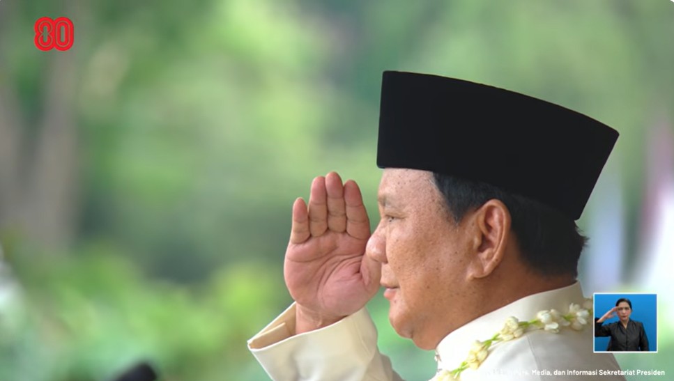 Upacara HUT ke-80 RI Digelar di Istana Merdeka, Presiden Prabowo Pimpin Detik-Detik Proklamasi