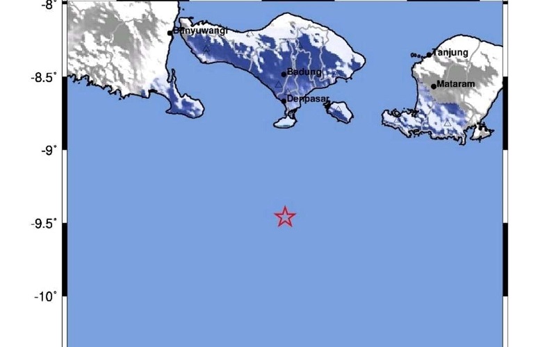 BMKG: Gempa Bumi Guncang Kuta Selatan Minggu Sore Ini