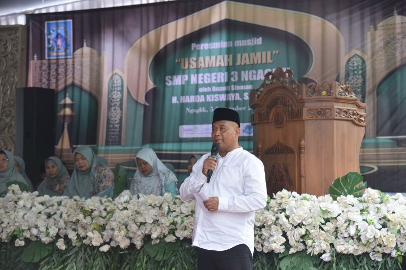 Bupati Sleman: Masjid SMPN 3 Ngaglik Sarana Pendidikan Karakter Siswa