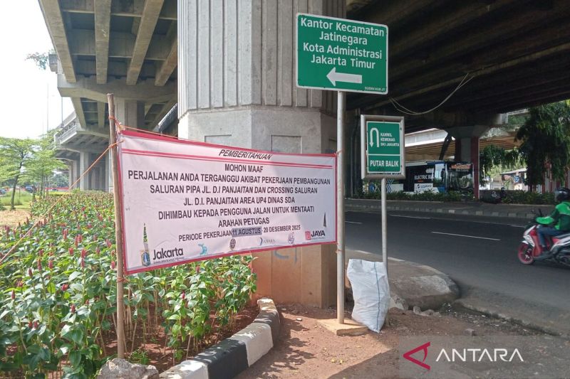 Ada Pekerjaan Konstruksi di Jl DI Panjaitan, Dishub DKI Berlakukan Rekayasa Lalu Lintas Kurangi Kemacetan