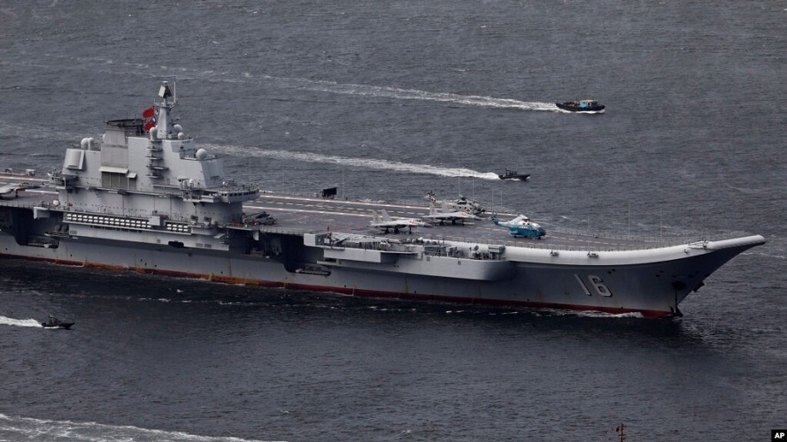 Kapal Induk Terbaru Tiongkok Berlayar Melalui Selat Taiwan