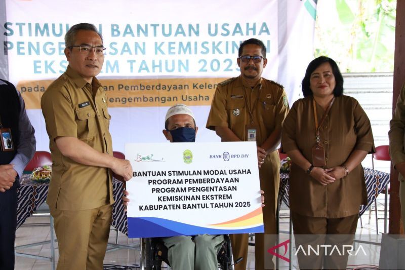 Bantul Salurkan Stimulan Usaha untuk Tekan Kemiskinan Ekstrem