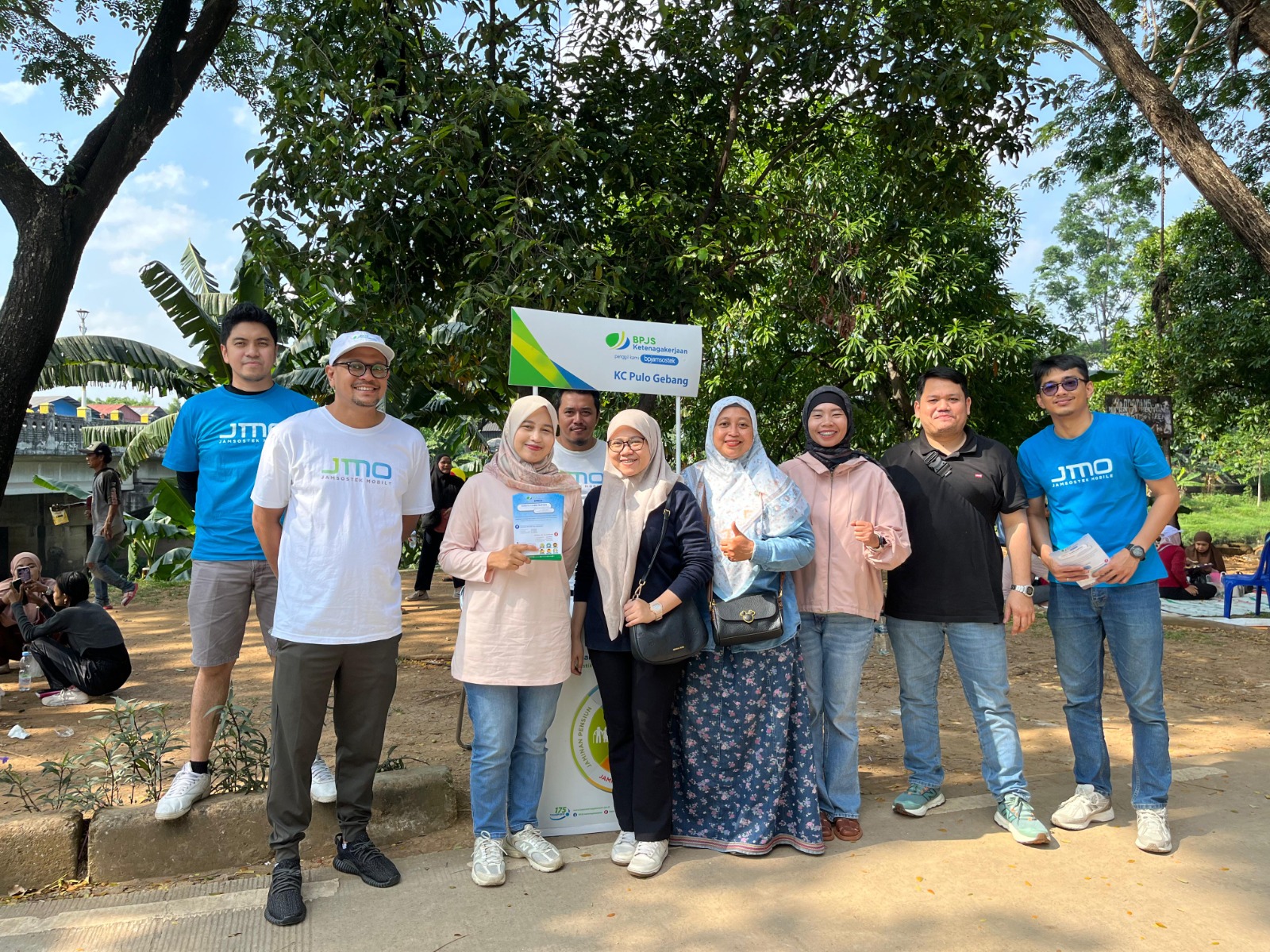 BPJS Ketenagakerjaan Jakarta Pulogebang Sosialisasikan JMO dan MLT di Kawasan BKT