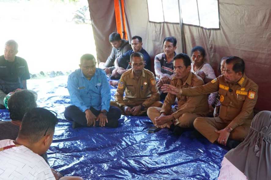 Pendataan Korban Kebakaran Perumahan Dinas TNI Kodam Lama Jayapura Selatan