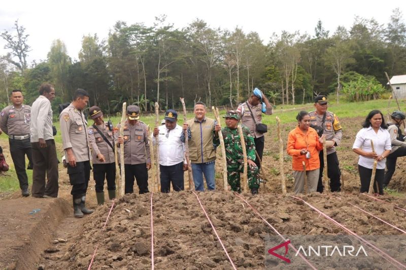 Polres Jayawijaya Dorong Suksesnya Program Swasembada Pangan  