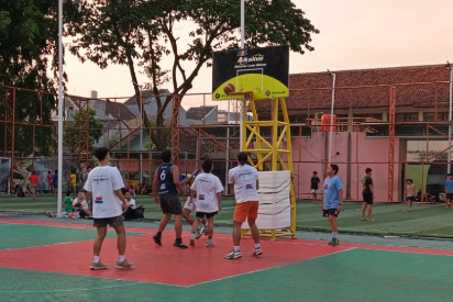 16 Tim Beraksi di Kompetisi Basket 3x3 Triple Rumble Drip and Dribb di Semarang