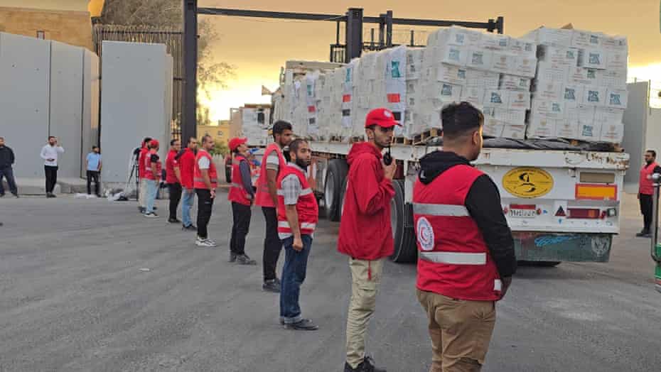 Puluhan Truk Bantuan Mulai Masuki Gaza Pasca Konfirmasi Hamas Senin Bebaskan Sandera 