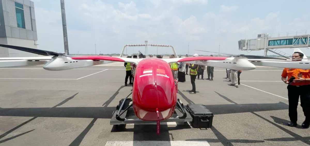 Opsi Penggunaan "Drone" Kargo untuk Misi Kemanusiaan Dikaji Basarnas    
