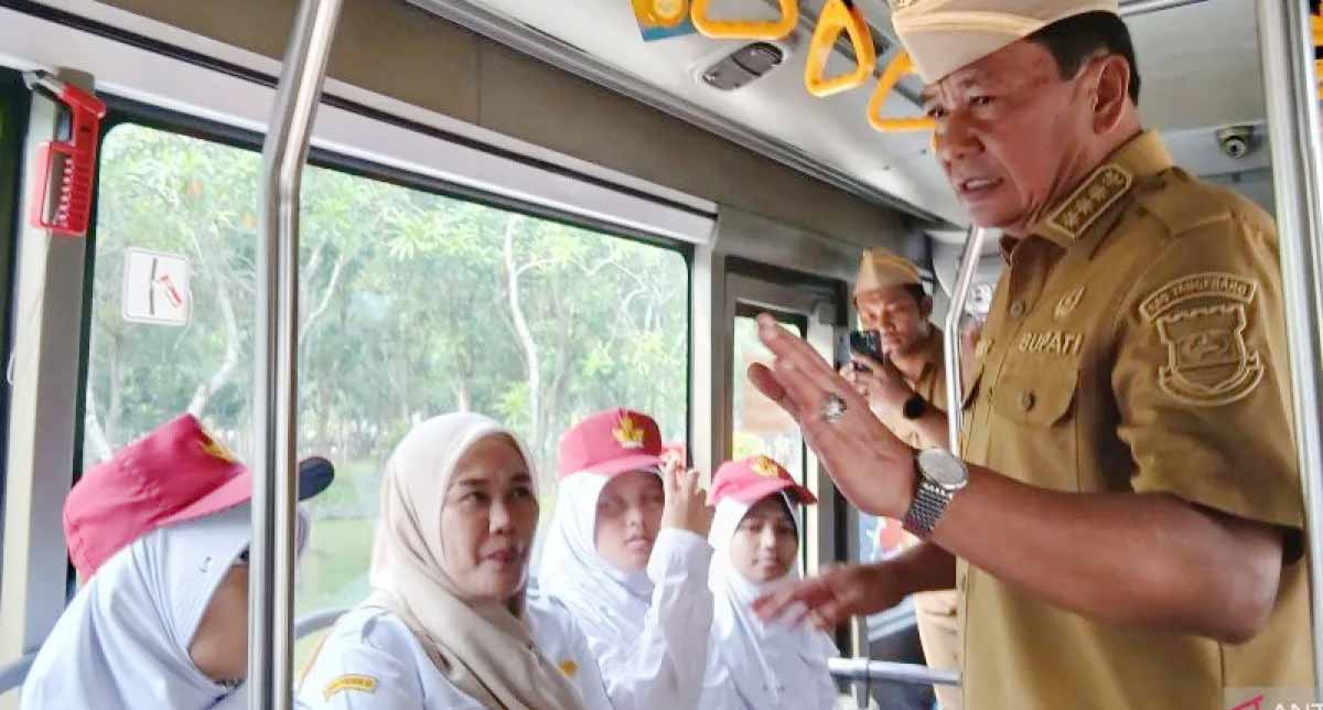 Zona Penjemputan Bus Sekolah Gratis Diperluas Pemkab Tangerang