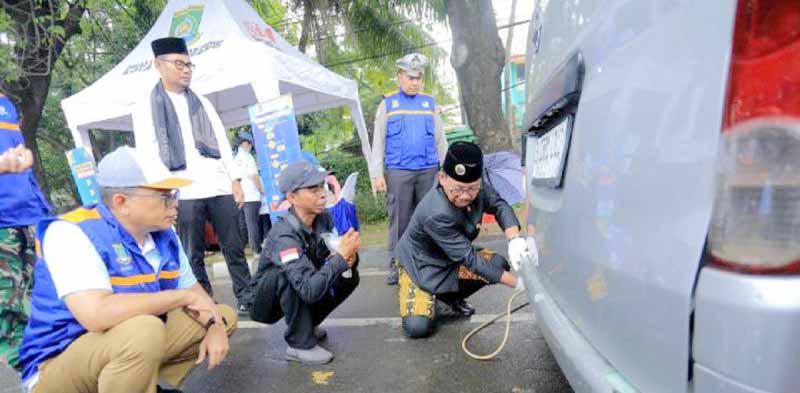 Razia Uji Emisi, Pemkot Tangerang Pastikan Gas Buang kendaraan Dalam Ambang batas      