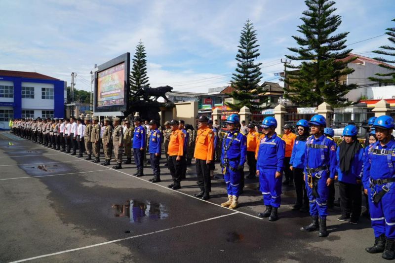 Polres Tasikmalaya Siagakan Pasukan Gabungan Hadapi Potensi Bencana Alam di Jawa Barat