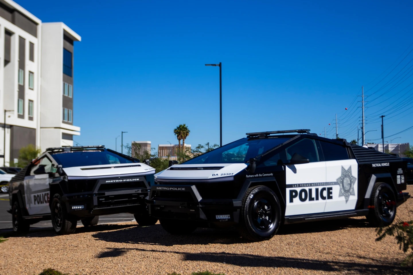 Mobil Polisi Las Vegas Pakai Tesla Cybertruck, Anti-peluru dan Dilengkapi Senapan! 