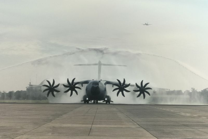 Airbus A400M, Pesawat Angkut Terbesar TNI AU, Tiba di Lanud Halim Perdana Kusuma