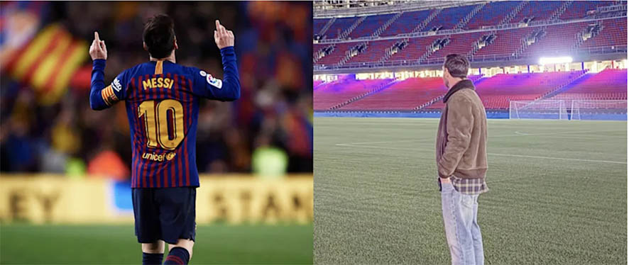 Messi Injak Camp Nou, Apakah Ini Isyaratkan Kembali ke Barcelona?