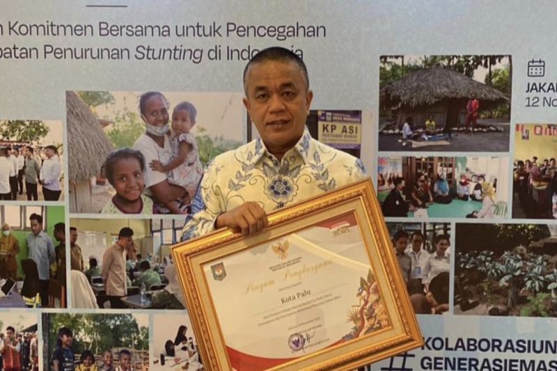 Gigih Lakukan Pencegahan dan Penanggulangan, Palu Terima Penghargaan Percepatan Penurunan Stunting dari Kemendagri
