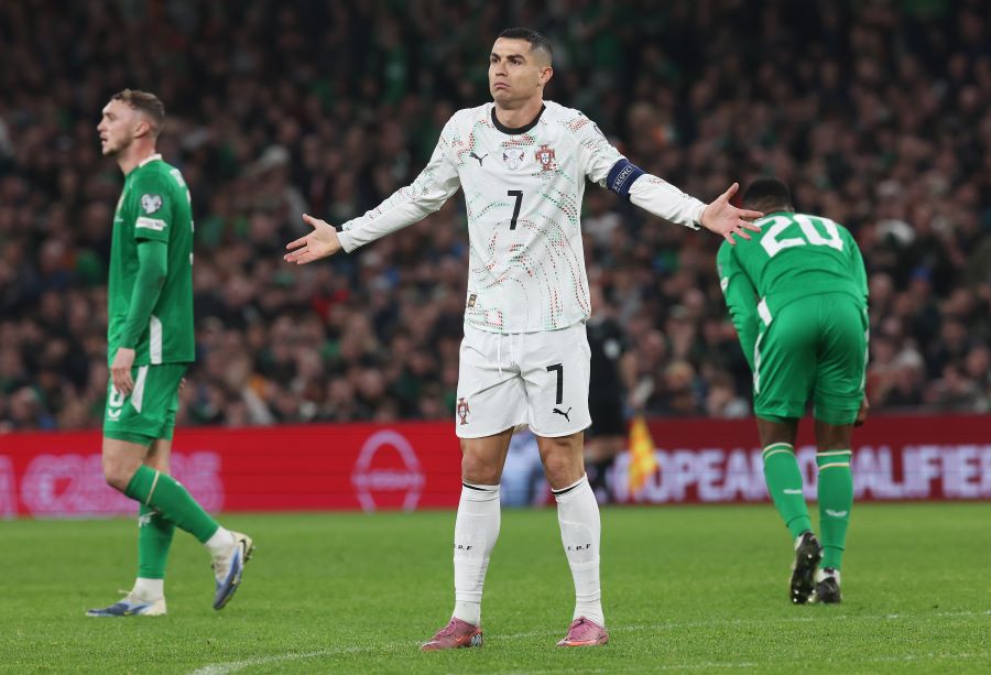 Hasil Kualifikasi Piala Dunia 2026 Zona Eropa: Cristiano Ronaldo Kartu Merah, Portugal Tumbang di Kandang Irlandia