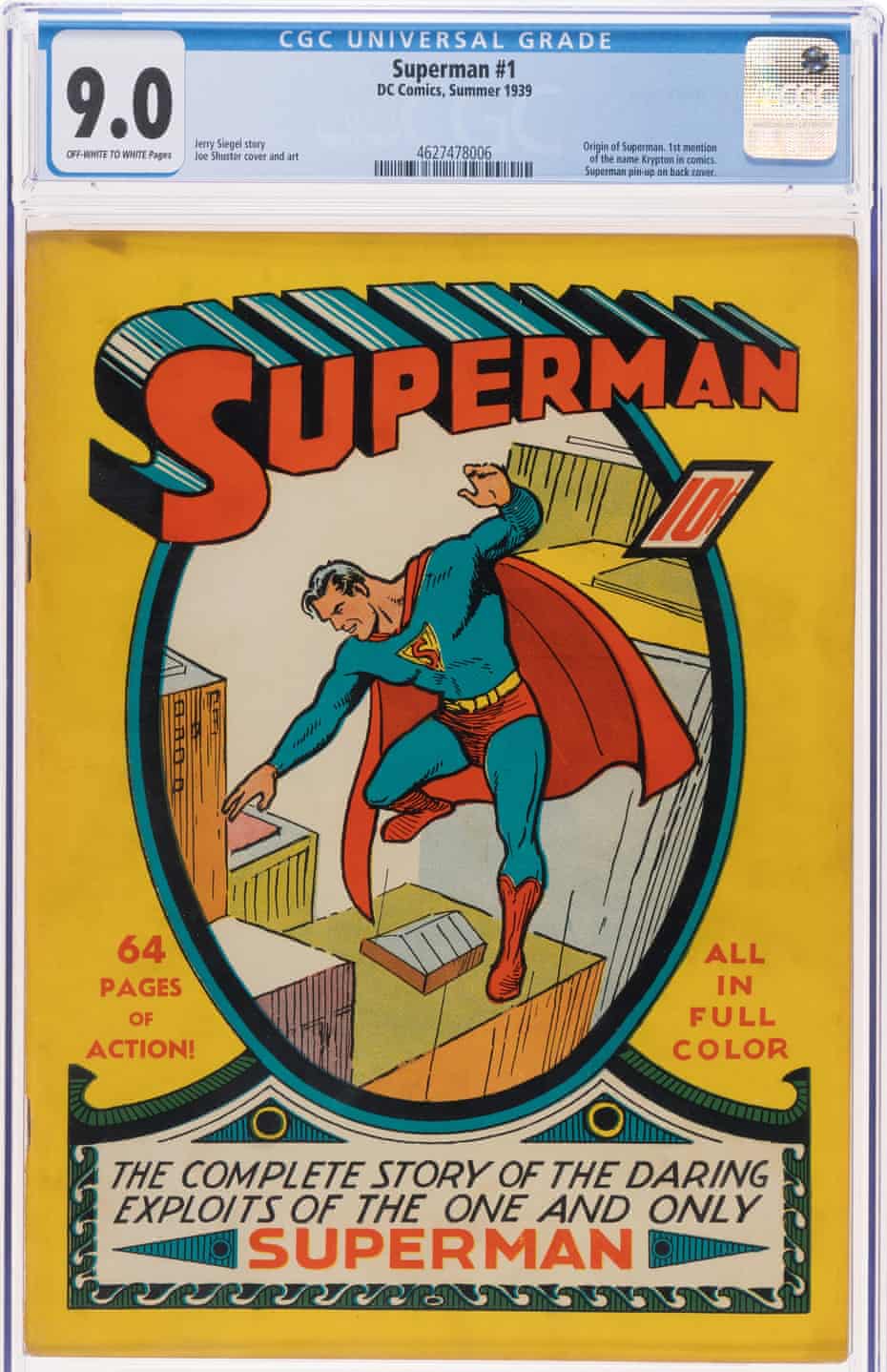 Ditemukan di Loteng, Komik Superman Edisi Pertama Ini Jadi Pemegang Rekor Termahal Dunia