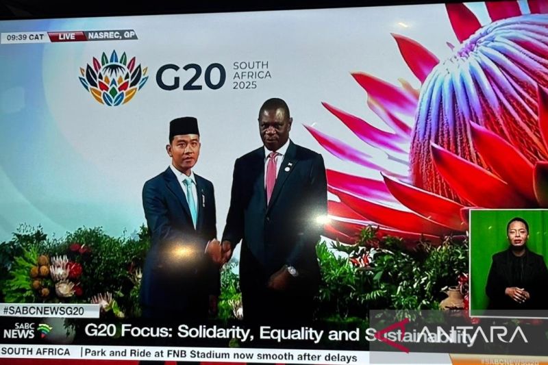 Hadiri KTT 20, Gibran Disambut Presiden Afrika Selatan Cyril Ramaphosa 