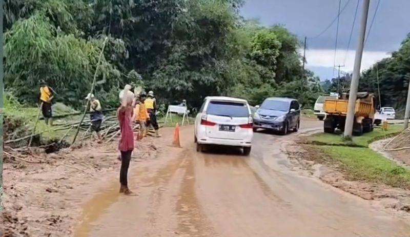 Polres Cianjur Siagakan Personel di Jalur Utama Rawan Bencana