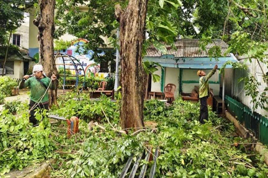 Pembersihan Taman untuk Mencegah Prostitusi di Ruang Terbuka di Jakbar