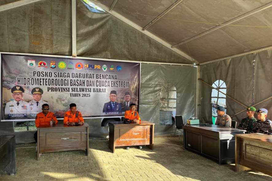 Posko Siaga Darurat Hidrometeorologi Basah dan Cuaca Ekstrem di Sulbar Mulai Diaktifkan