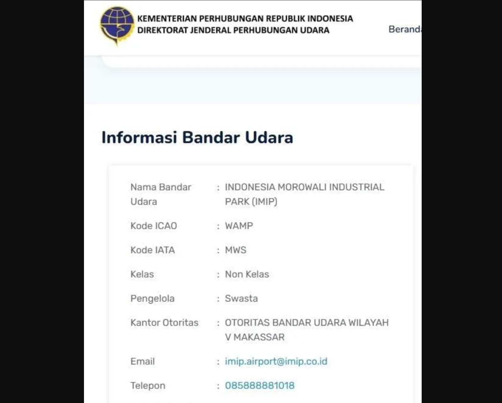 Status Bandara IMIP yang Diisukan Sebagai Wilayah Tertutup Seperti "Negara Didalam Negara"