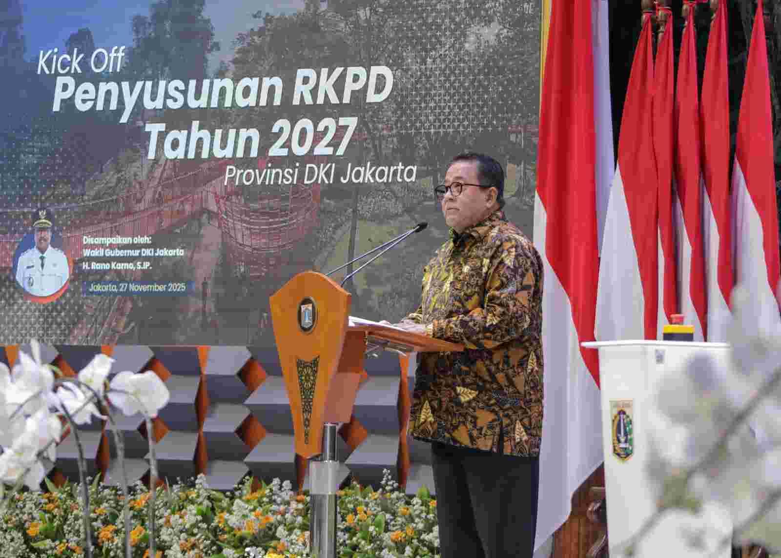 RKPD 2027 Resmi Dimulai: Wagub Rano Gaspol Rumuskan Arah Baru Pembangunan Jakarta