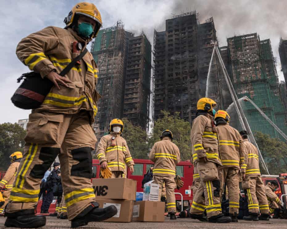 Jumlah Tewas Kebakaran Apartemen di Hong Kong Tembus 128 Orang