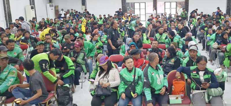 Ratusan Ojol Ikut Program Sosialisasi BPJS Ketenagakerjaan di Jaktim