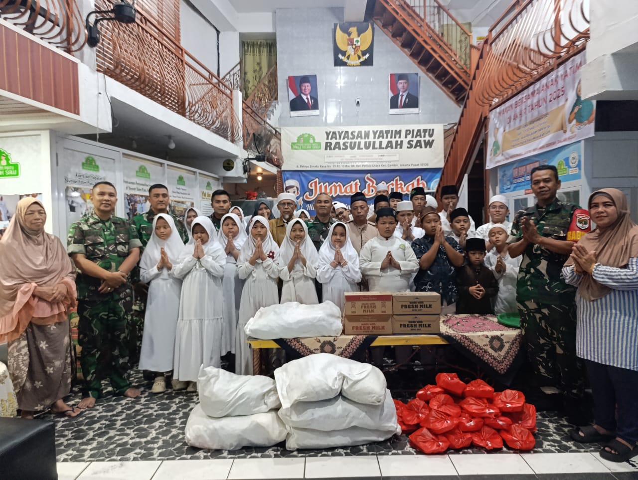 Kodim 0501/Jakarta Pusat Tetap Melaksanakan Kegiatan Cinta Anak Yatim Piatu