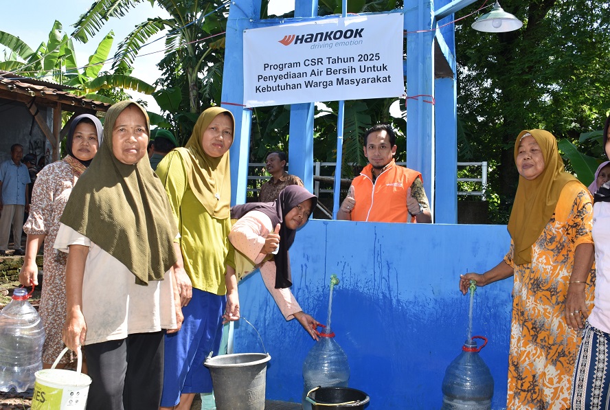 Hankook Tire Perluas Akses Air Bersih di Kabupaten Bekasi, Donasikan Sumur Pompa Air Bersih untuk 200 KK di Desa Naga Cipta