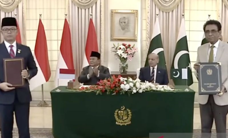 Indonesia–Pakistan Teken 7 MoU, Disaksikan Presiden Prabowo dan PM Sharif