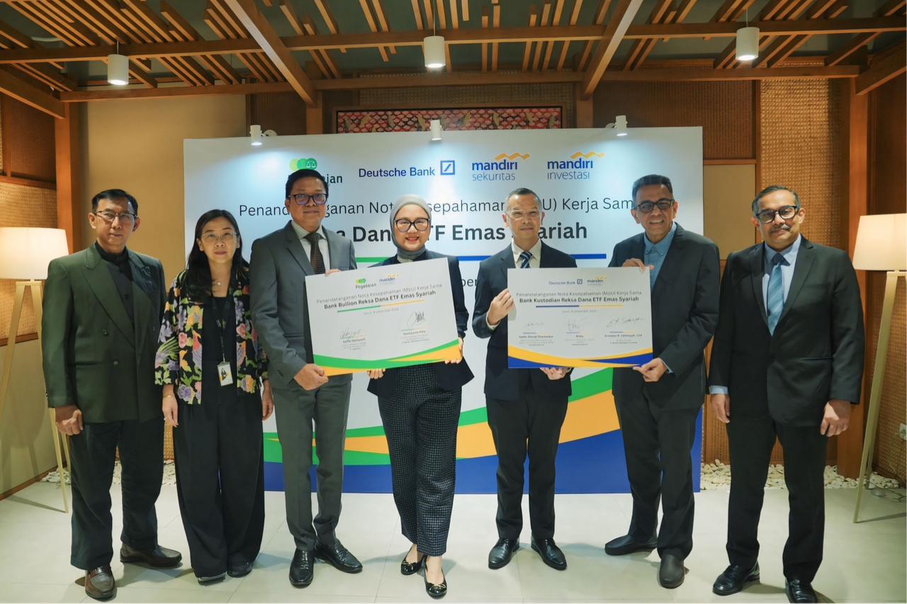 Mandiri Investasi, BSI, Mandiri Sekuritas, Pegadaian dan Deutsche Bank Hadirkan Reksa Dana Bursa Emas Syariah Pertama di Indonesia