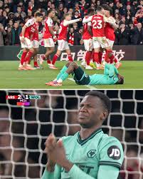 Hasil Liga Inggris: Dua Gol Bunuh Diri Wolves Kokohkan Arsenal di Puncak Klasemen