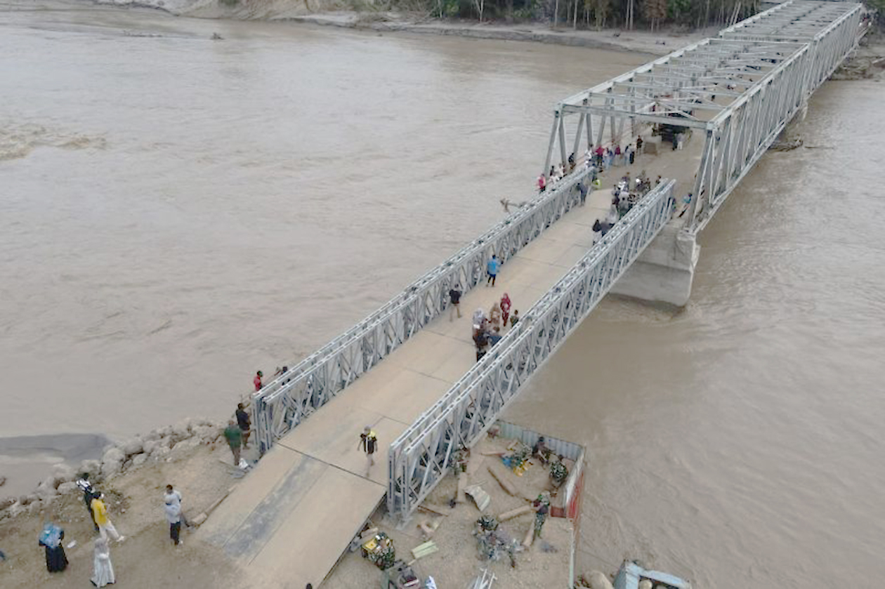 Gerak Cepat TNI, 7 Jembatan Bailey Terpasang di Wilayah Bencana