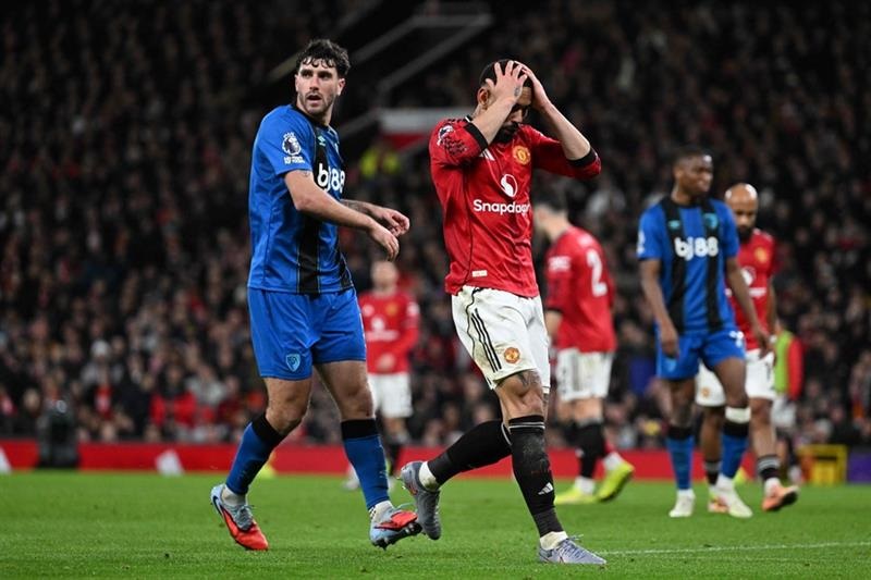 MU vs Bournemouth Berakhir Imbang 4-4, Setan Merah Gagal Naik ke Posisi Kelima 