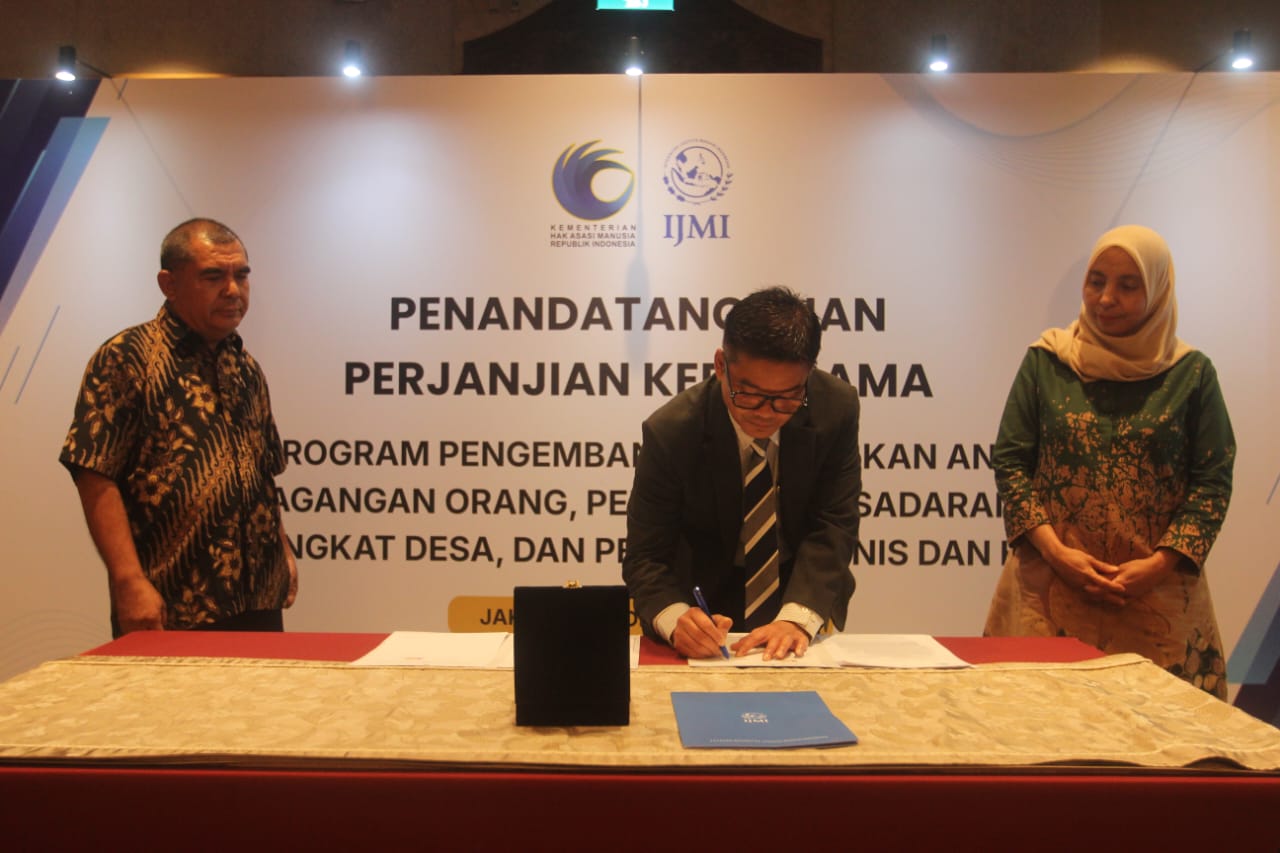 Perkuat Perlindungan Hak Pekerja, Yayasan IJMI Gandeng Ditjen ​Instrumen dan Penguatan HAM KemenHAM