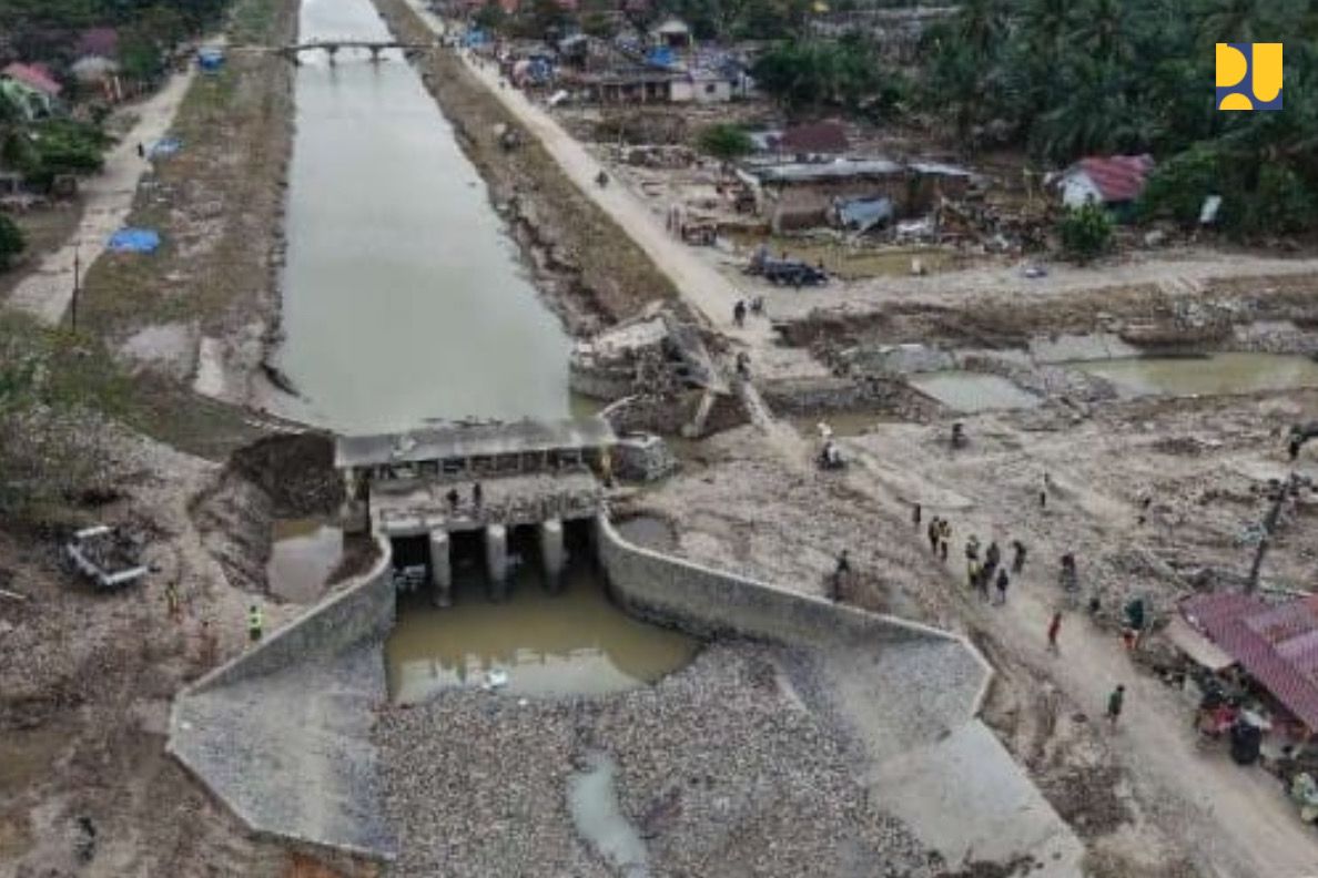 Pulihkan Pertanian Masyarakat, Kementerian PU Tangani Infrastruktur Daerah Irigasi Jambo Aye Pascabencana