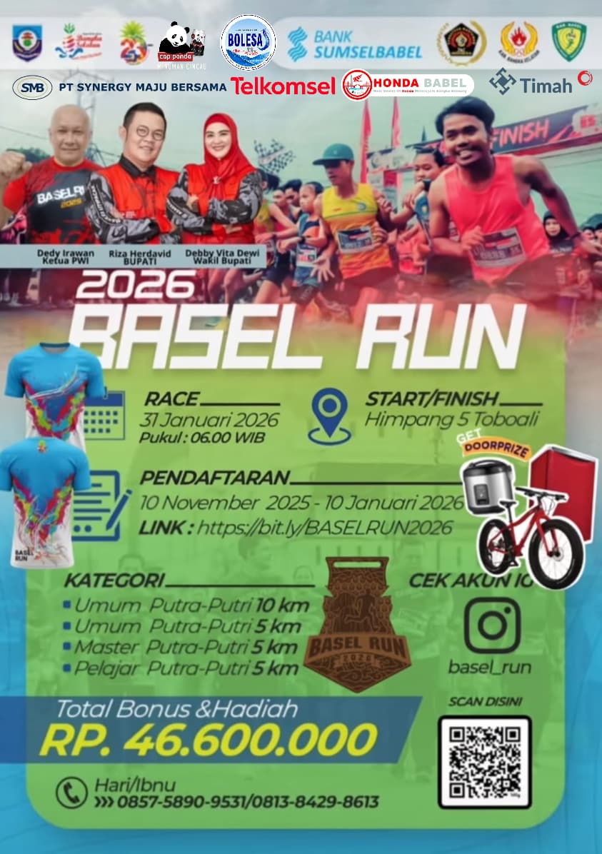 Sambut Hari Pers Nasional, PWI Gelar Basel Run 2026