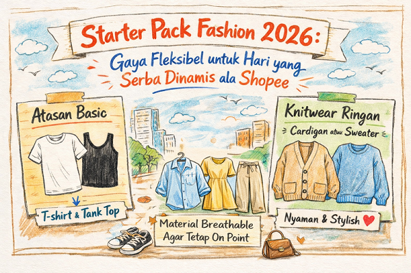Starter Pack Fashion 2026: Gaya Praktis dan Fleksibel untuk Ritme Hidup Urban