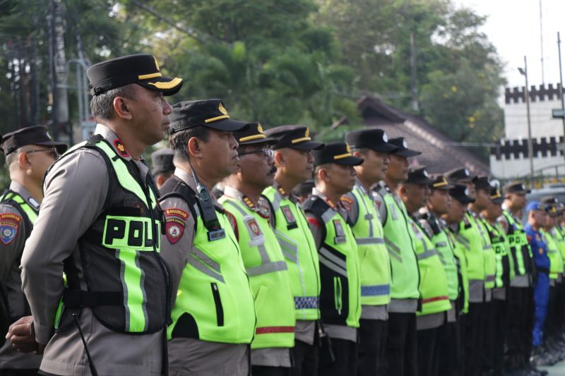 650 Personel Disiagakan Polres untuk Amankan Agenda Presiden di Malang