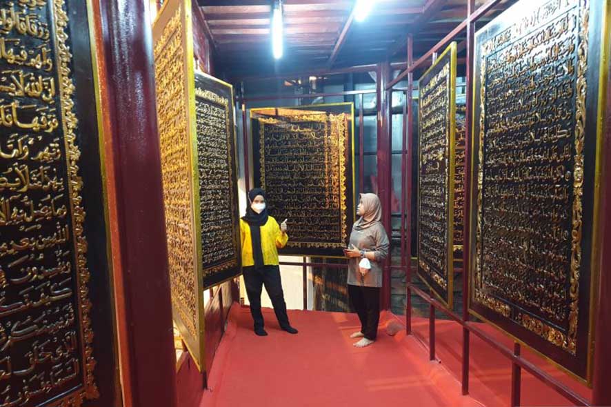 Pengunjung Al Quran Al-Akbar di Palembang Meningkat Sejak hari Libur Isra Mi'raj