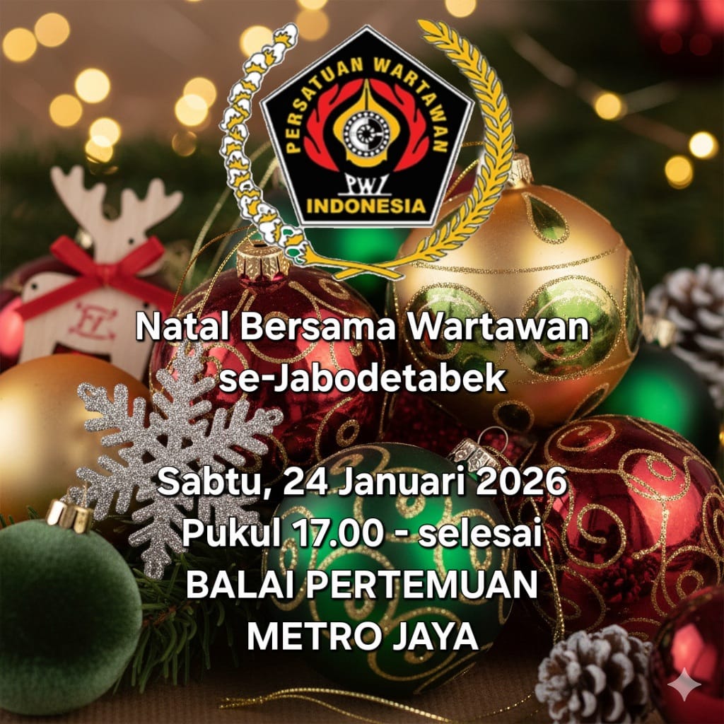 PWI Pusat Gelar Natal Bersama Wartawan Kristiani se-Jabodetabek 