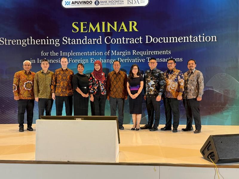 BI, ISDA, dan APUVINDO Gelar Seminar Penguatan Kontrak Standar Penerapan Margin pada Transaksi Derivatif di Pasar Valuta Asing 