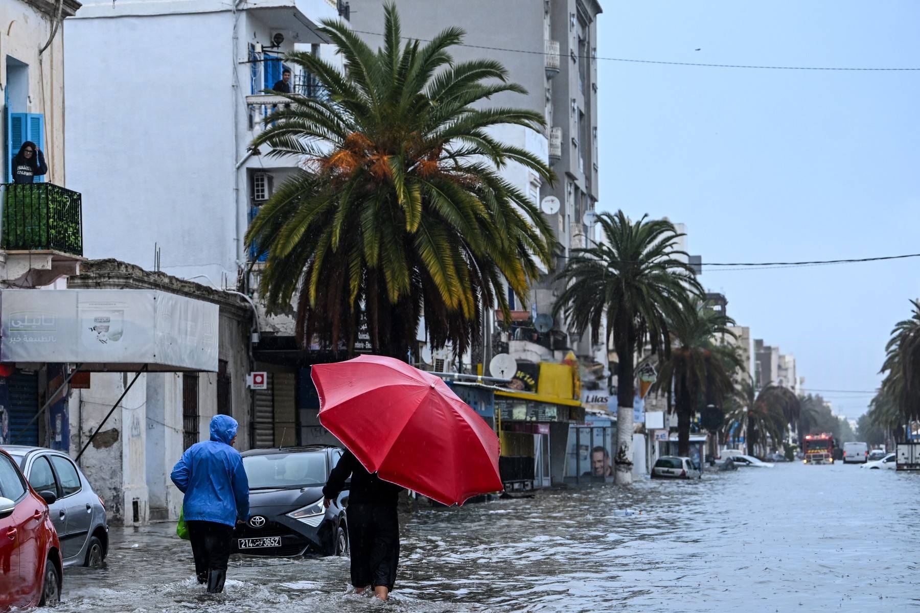 Tunisia Lumpuh Direndam Banjir Besar