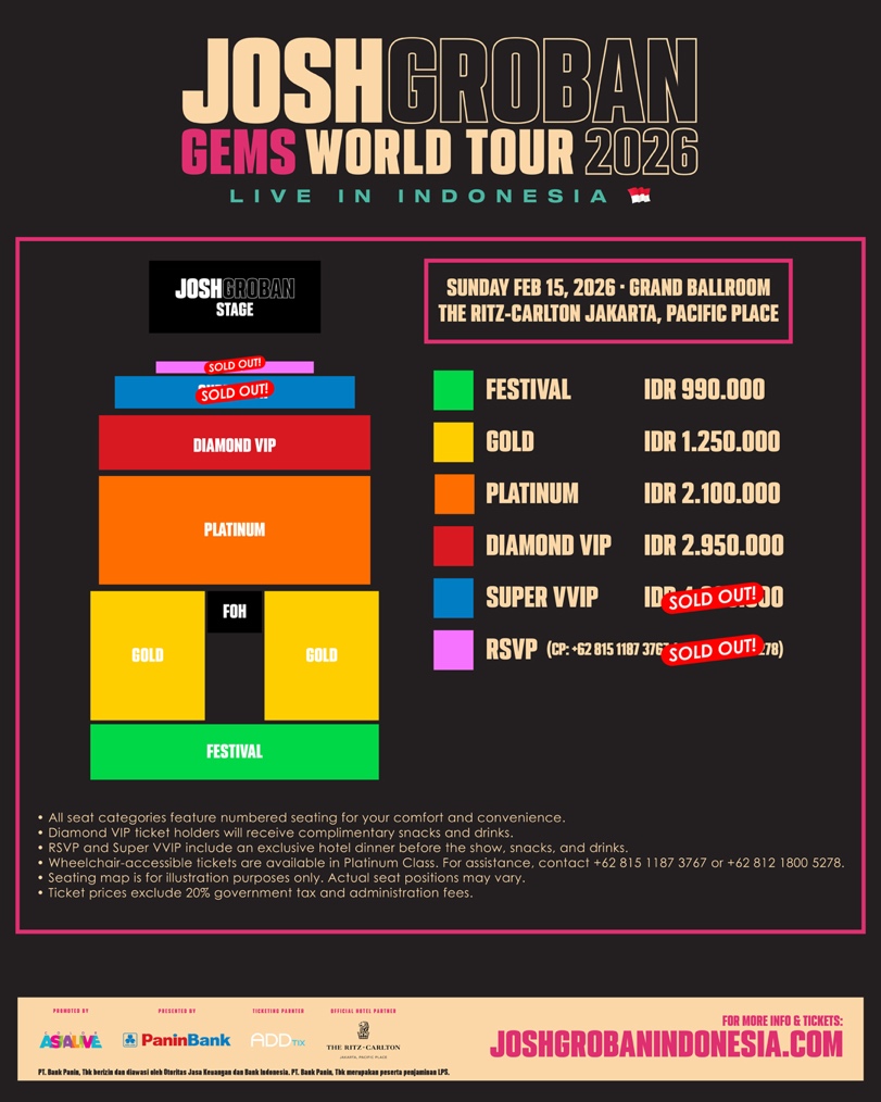 Daftar Harga Tiket GEMS World Tour 2026 Jakarta: Pilih Sesuai Level Sultanmu!